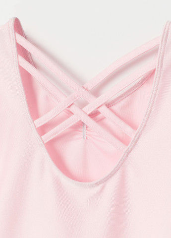 Светло-розовый демисезонный купальник слитный H&M