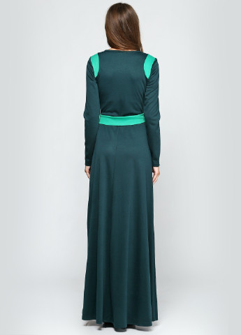 Зеленое кэжуал платье Jhiva однотонное