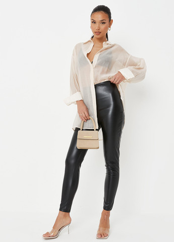 Черные демисезонные леггинсы Missguided