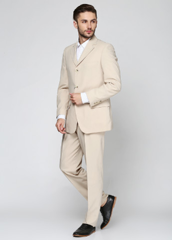 Світло бежевий демісезонний костюм (піджак, брюки) брючний Bocodo