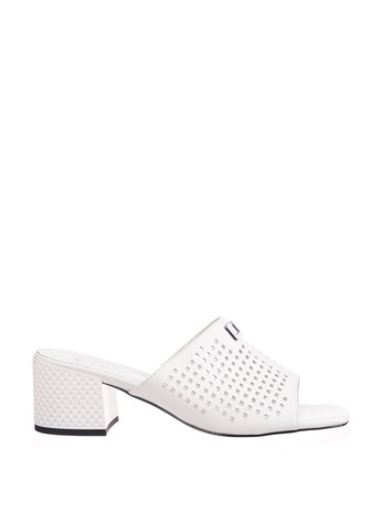 Белые шлепанцы Blizzarini с перфорацией