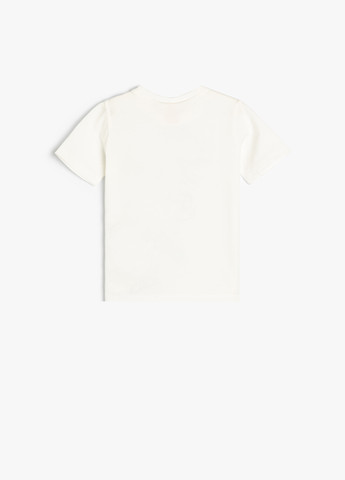 Белая летняя футболка KOTON