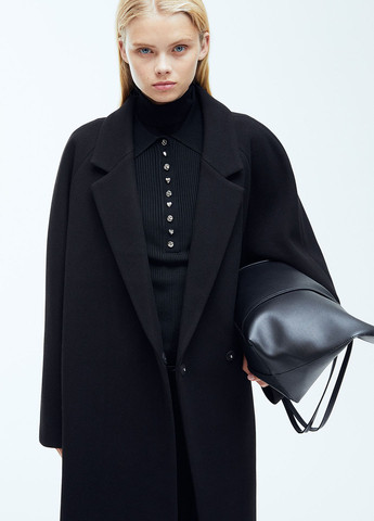 Чорне демісезонне Пальто H&M