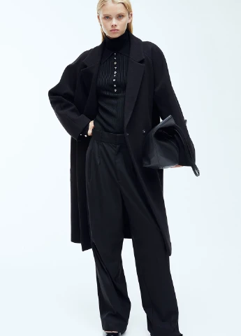 Чорне демісезонне Пальто H&M