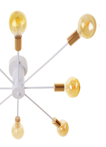 Сучасна стильна люстра на 8 лампочок BR-01 605C/8 E27 WH/G Brille (247209193)