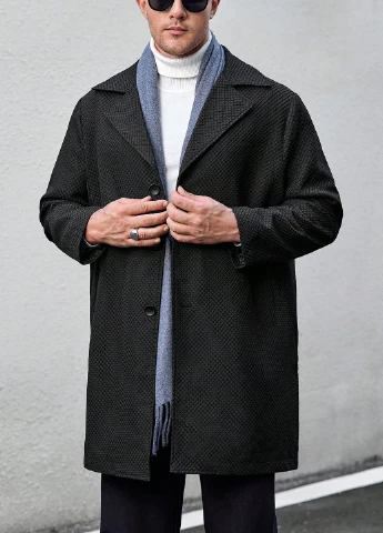 Плащ SHEIN на гудзиках прямий (311677744)
