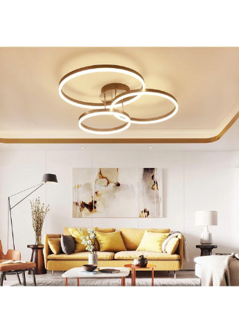 Люстра потолочная LED с пультом A8008/3-cf-k Коричневый 14х70х80 см. Sunnysky (253122193)