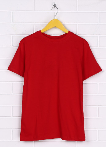 Червона літня футболка з коротким рукавом CHN