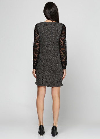 Темно-сіра кежуал сукня Comma однотонна