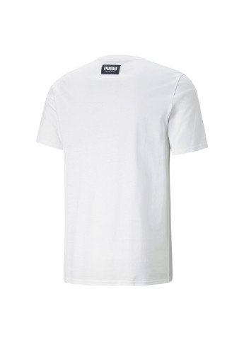 Біла футболка athletics big logo men's tee Puma