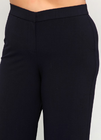 Темно-синие классические демисезонные прямые брюки LabelBe