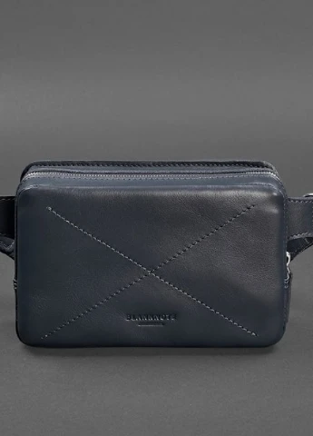 Кожаная поясная сумка Dropbag Mini темно-синяя BlankNote (235752990)