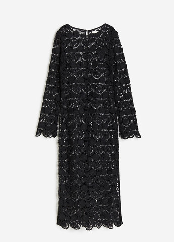 Черное кэжуал платье H&M однотонное