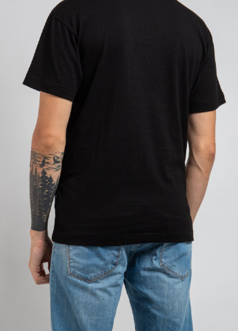 Черная черная футболка с принтом Palm Angels