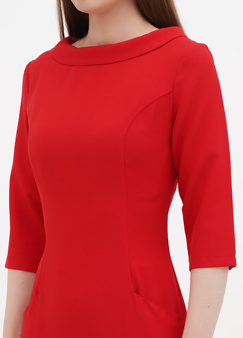 Червона кежуал сукня футляр Maurini однотонна