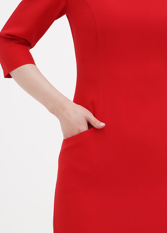 Червона кежуал сукня футляр Maurini однотонна