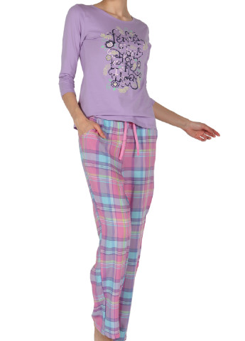 Фиолетовая всесезон пижама (кофта, брюки) Miorre