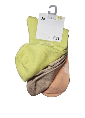 Комбіновані шкарпетки (3 пари) C&A метелики (341560754)