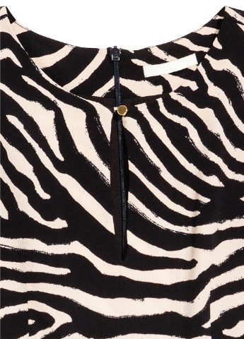 Бежевое кэжуал платье H&M тигровый