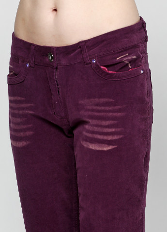 Фиолетовые кэжуал демисезонные прямые брюки Instinct