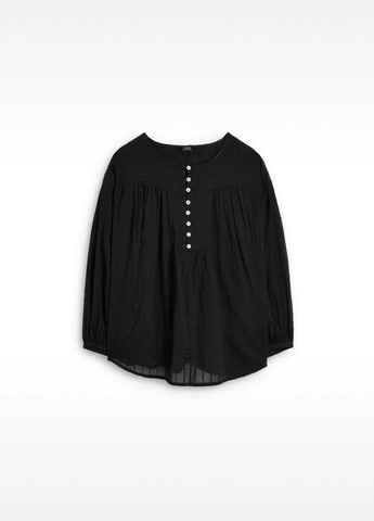 Чорна блуза з баскою Parfois