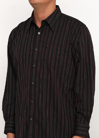 Черная кэжуал рубашка в полоску Mark