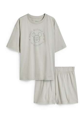 Оливковая всесезон пижама (футболка, шорты) футболка + шорты C&A