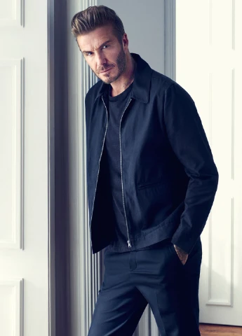 Синие демисезонные брюки H&M