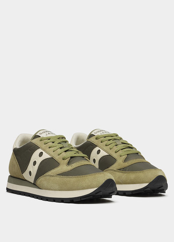 Оливковые (хаки) демисезонные кроссовки Saucony JAZZ ORIGINAL