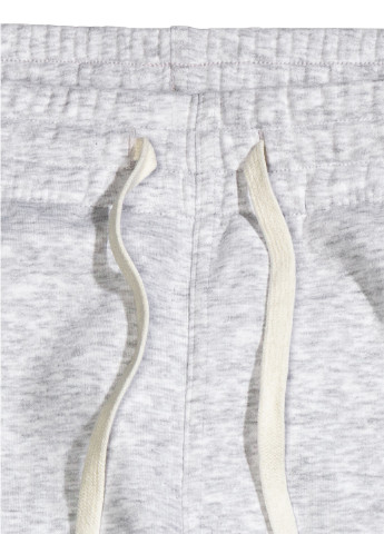 Светло-серые спортивные демисезонные со средней талией брюки H&M