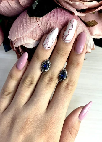 Серьги Silver Flame (152533597)