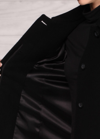 Черное демисезонное Пальто на пуговицах Sellin