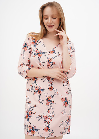 Рожева кежуал сукня а-силует Terranova з квітковим принтом