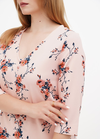 Рожева кежуал сукня а-силует Terranova з квітковим принтом