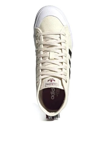 Светло-бежевые кеды h00641 adidas Nizza Platform Mid W Beige