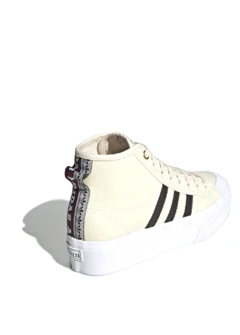 Светло-бежевые кеды h00641 adidas Nizza Platform Mid W Beige