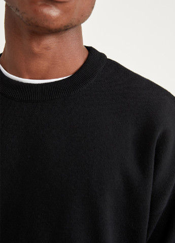 Черный демисезонный пуловер джемпер DeFacto