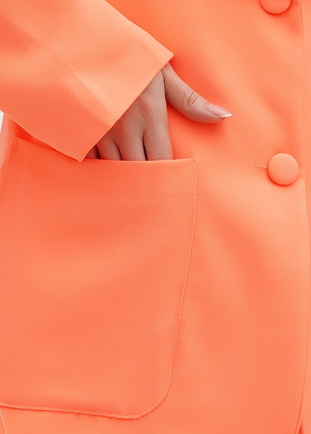 Кислотно-оранжевый женский жакет Boohoo однотонный - демисезонный