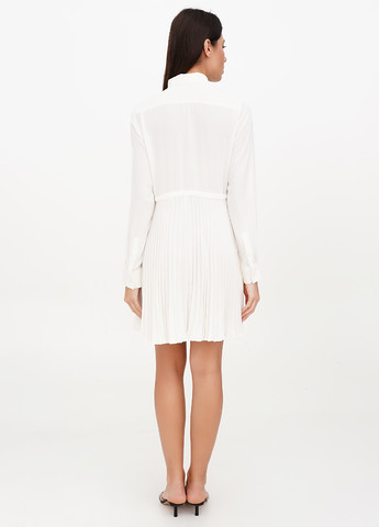 Айвори кэжуал платье плиссированное J.Crew однотонное