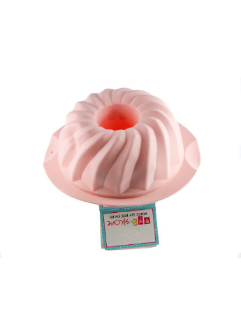 Форма силіконова для випічки кексу з втулкою, 20см рожева (MYS-41021) MysSilicone (216708602)