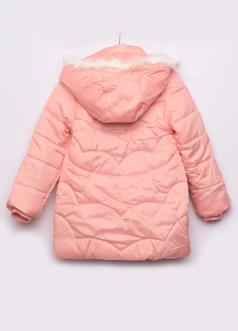 Персикова зимня куртка Let's Shop