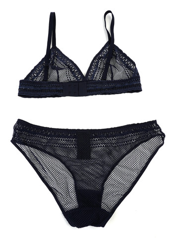 Темно-синий демисезонный комплект (бюстгальтер, трусики) & Other Stories