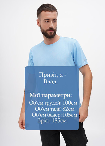 Голубая футболка Asics