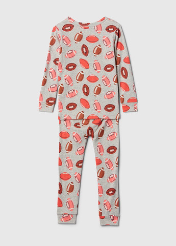 Серая всесезон пижама (лонгслив, брюки) лонгслив + брюки Gap