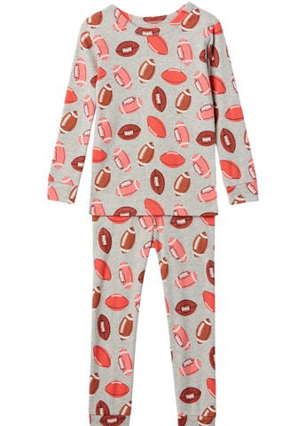 Серая всесезон пижама (лонгслив, брюки) лонгслив + брюки Gap