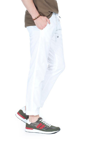Белые кэжуал летние со средней талией брюки Alcott