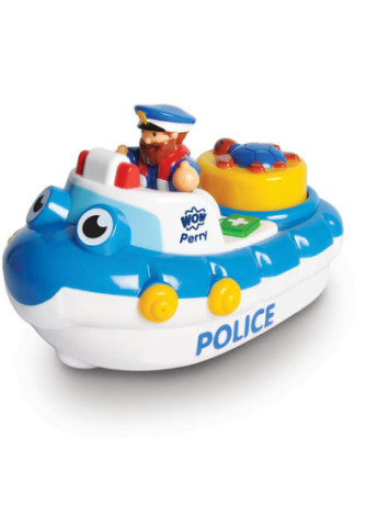 Розвиваюча іграшка Поліцейська човен Перрі (10347) WOW TOYS полицейская лодка перри (203983484)