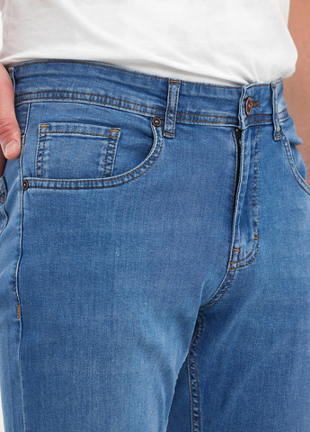 Светло-синие демисезонные регюлар фит джинсы Trend Collection