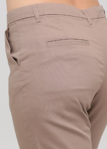 Серо-бежевые кэжуал демисезонные зауженные, укороченные брюки Asos