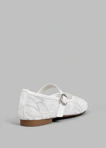SHEIN Туфлі мері джейн білий з поліуретан, китай — літо (366091137)